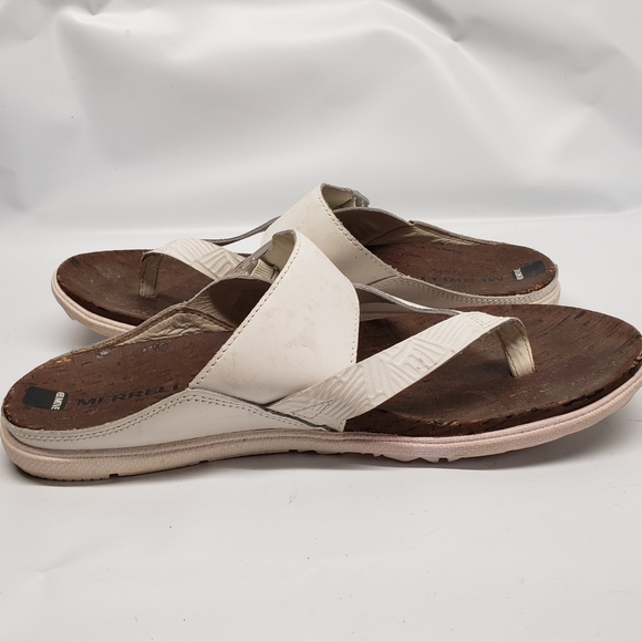 Merrell Select Move Slip On Y Strap Leather Sandal Size 10 Adjustable St… - Picture 9 of 14